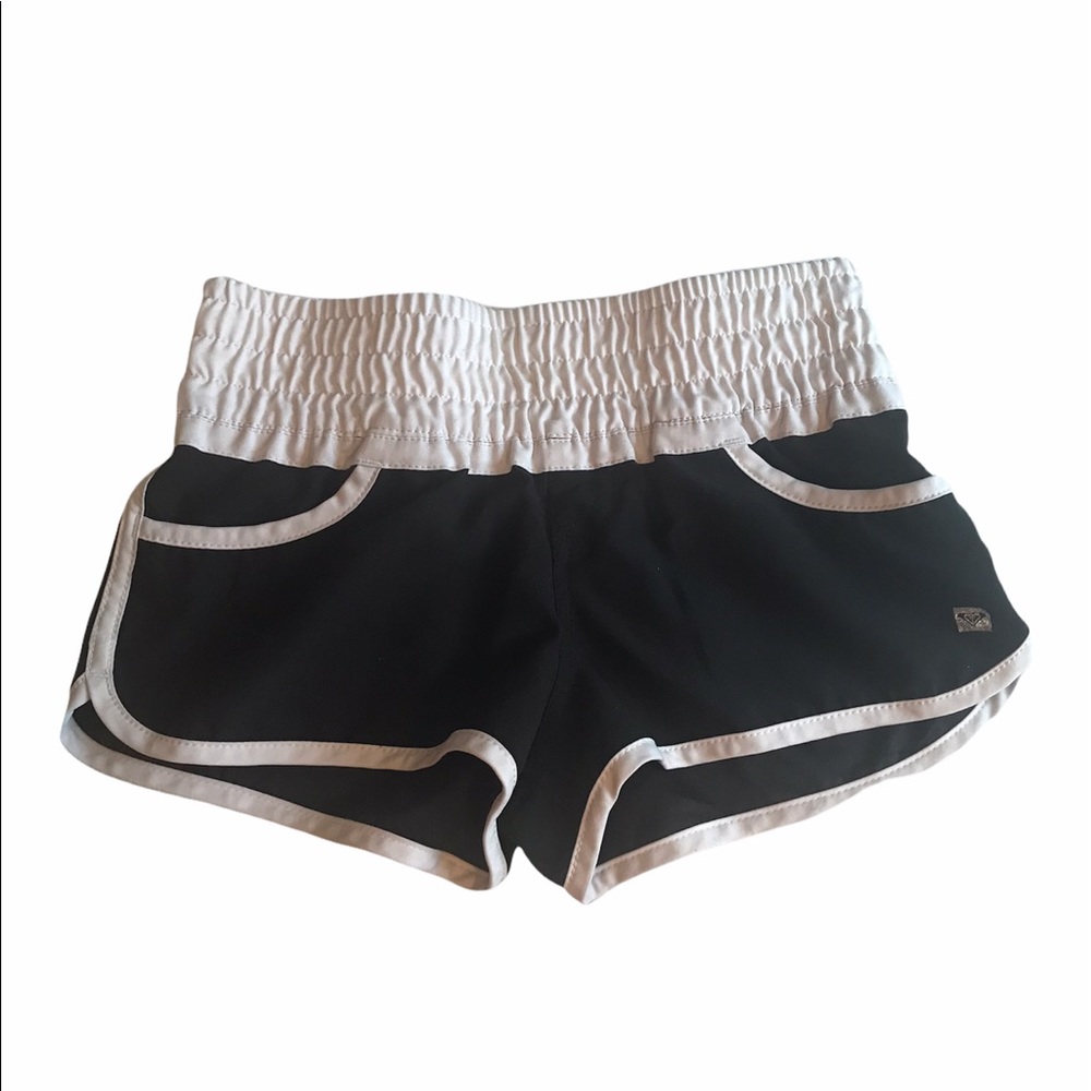Roxy Australia Black and White Mini Boardshorts